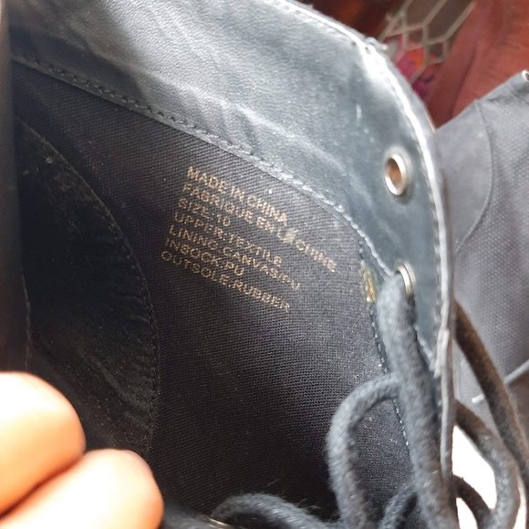 Urban Outfitters Black Open Toe Ankle Boot Lace up - Picture 7 of 7